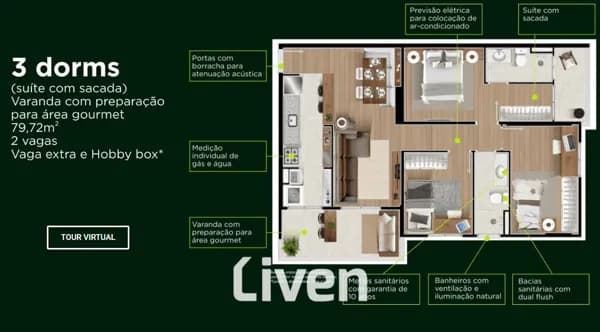 APARTAMENTO À VENDA COM 3 QUARTOS, 79M² NO BAIRRO PARQUE INDUSTRIAL