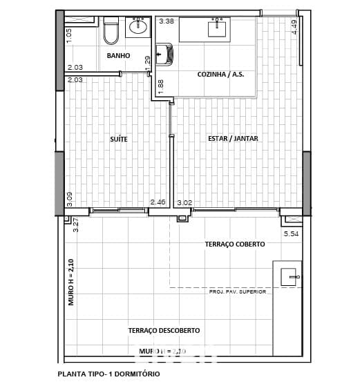 APARTAMENTO À VENDA, 1 QUARTO, 49 M²!!