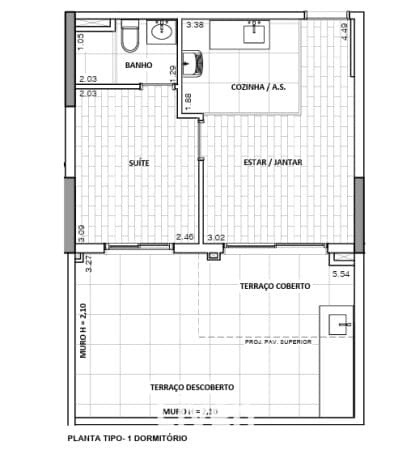 APARTAMENTO À VENDA, 1 QUARTO, 49 M²!!
