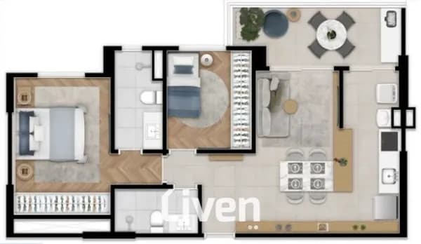 APARTAMENTO À VENDA COM 2 QUARTOS, 70 M² - JARDIM AQUARIUS!!
