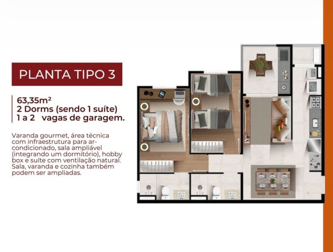 Apartamento em Jacareí - Jardim Califórnia