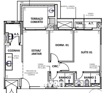 APARTAMENTO À VENDA COM 2 QUARTOS, 66M²