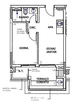 APARTAMENTO À VENDA COM 1 QUARTO, 38M²