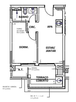 APARTAMENTO À VENDA COM 1 QUARTO, 38M²