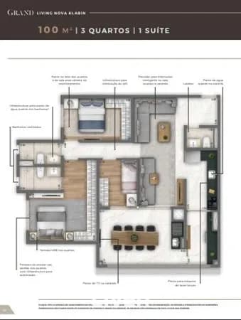 APARTAMENTOS À VENDA COM 3 QUARTOS, 100M²