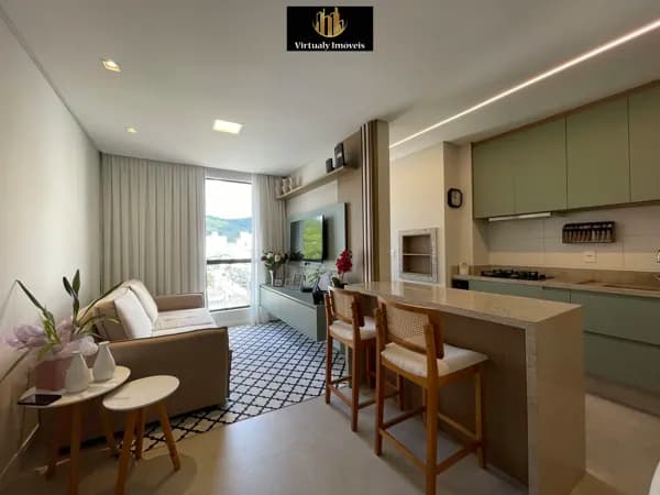 Apartamento mobiliado no Edifício Montefiore em Balneário Camboriú com 65m privativos