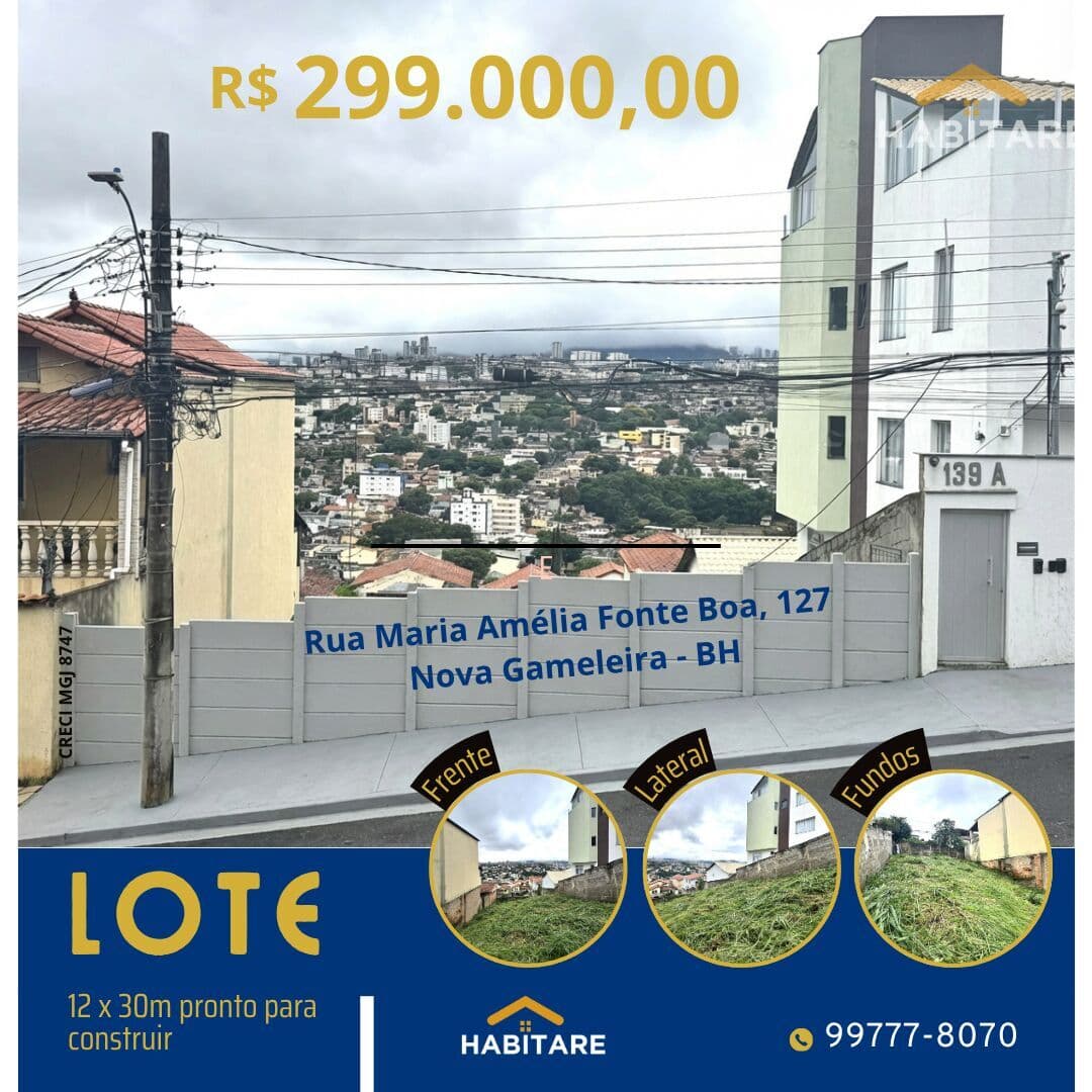 Lote/Terreno em Belo Horizonte - Nova Gameleira