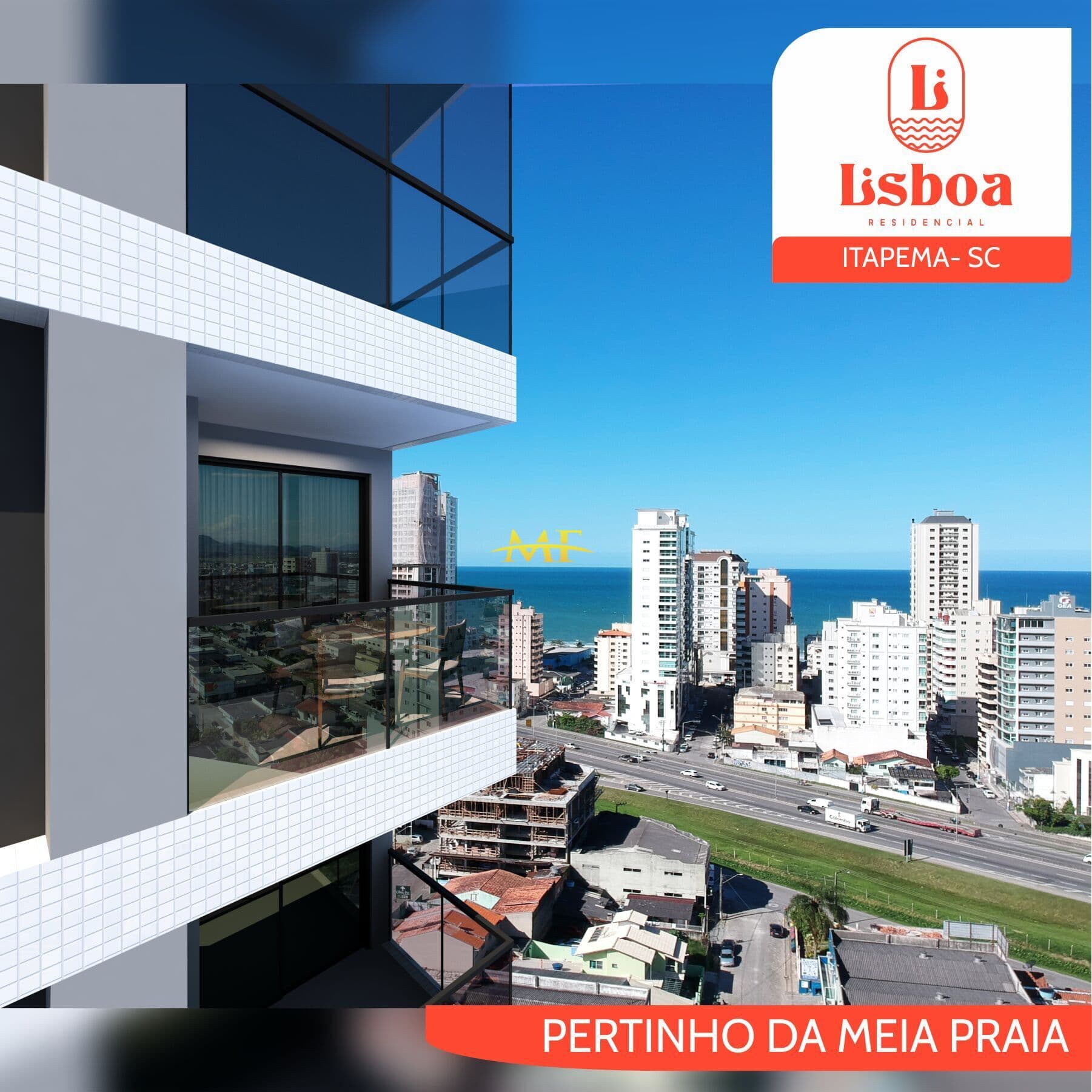 Apartamento padrão a 600 metros do MAR em Meia Praia - Itapema/SC.