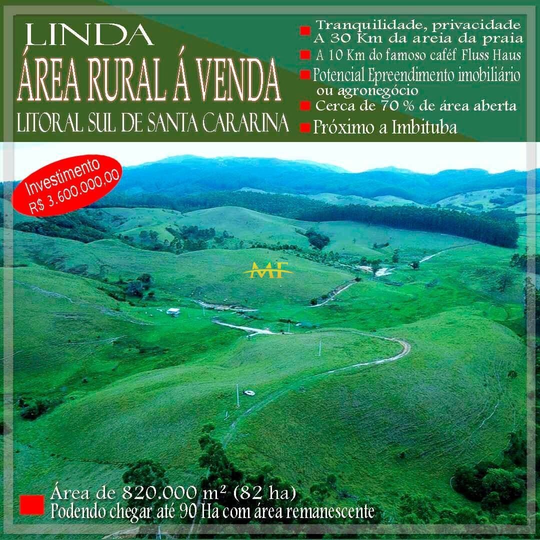 Fazenda/Sítios/Chácaras em Imaruí - Aratingauba