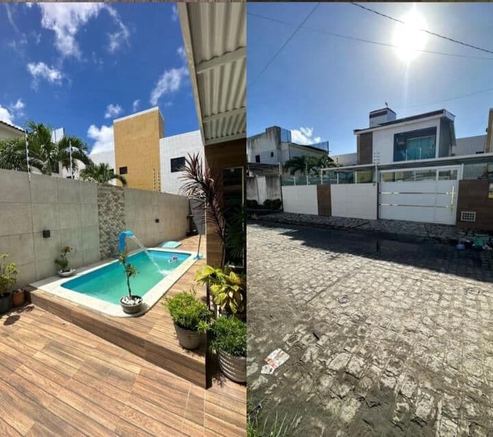 Porteira fechada!! Casa toda projetada com piscina!!