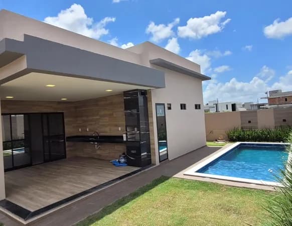 Casa belíssima no Alphaville Paraíba com arquitetura contemporânea!