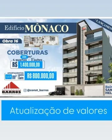 Apartamento com 116 metros no Santa Helena