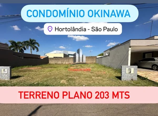 Terreno de 203 mts no Condomínio Okinawa em Hortolandia