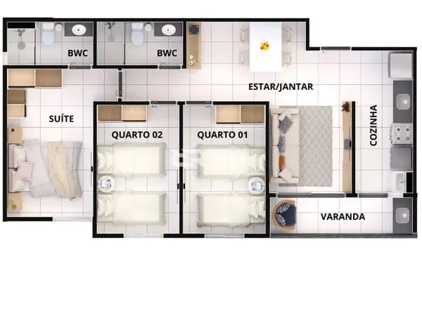 Apartamento em Dinamérica, Campina Grande/PB
