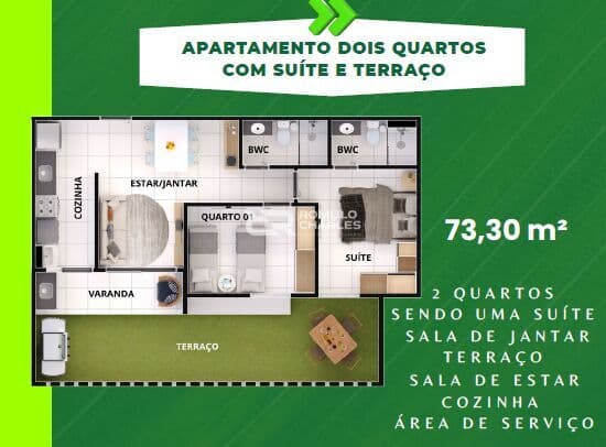 Apartamento em Dinamérica, Campina Grande/PB