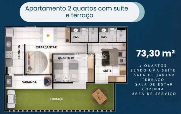 Apartamento em Dinamérica, Campina Grande/PB