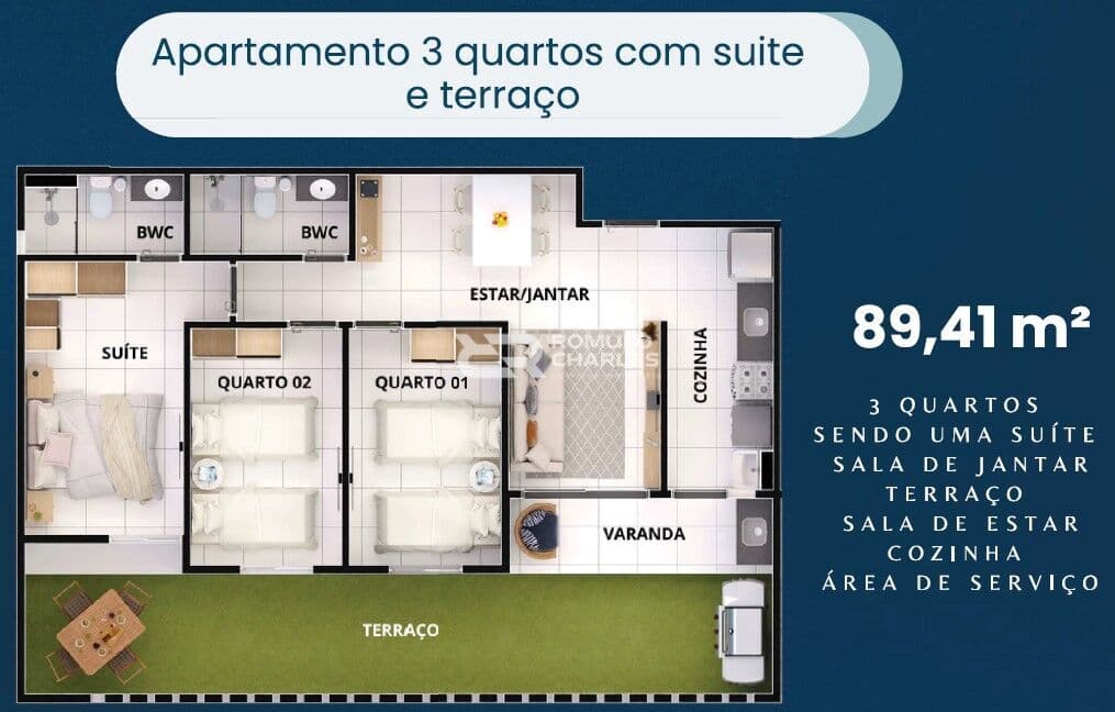 Apartamento em Dinamérica, Campina Grande/PB