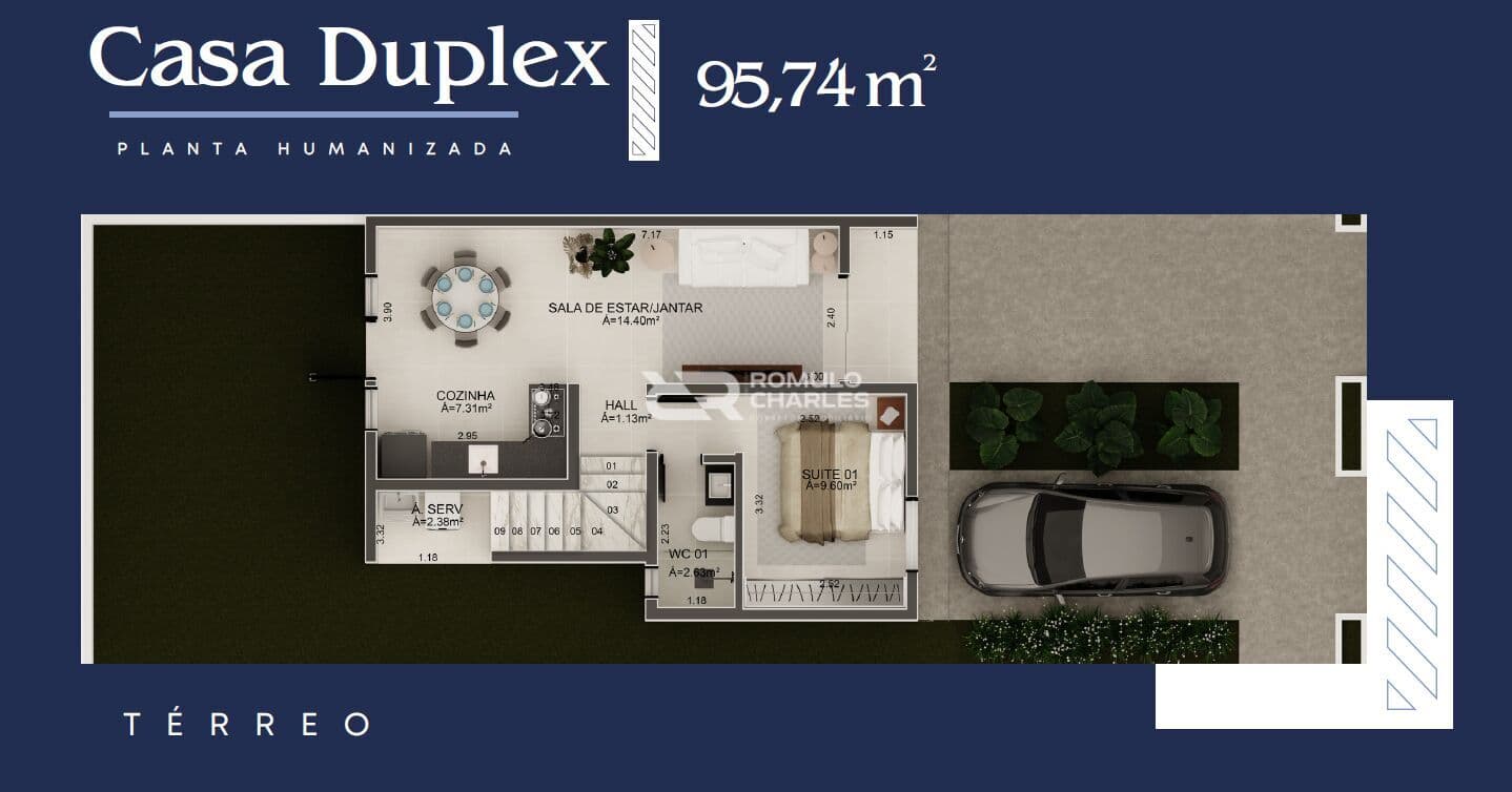Casa Duplex em Serrotão, Campina Grande/PB