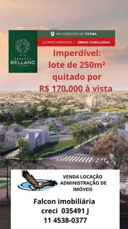 Lote/Terreno em Itatiba - Reserva Bellano