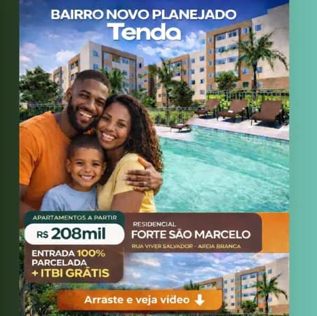 Apartamento Tenda em salvador no Forte São Marcelo