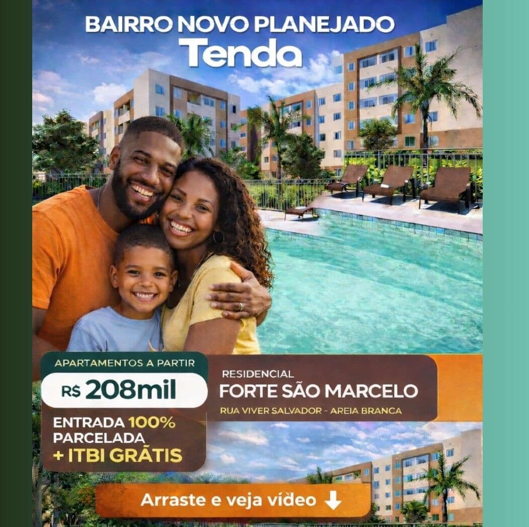 Apartamento Tenda em salvador no Forte São Marcelo