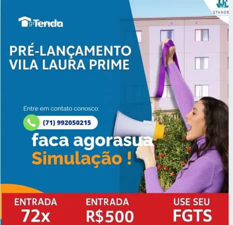Novo condomínio em Vila Laura Prime Tenda - Salvador/BA