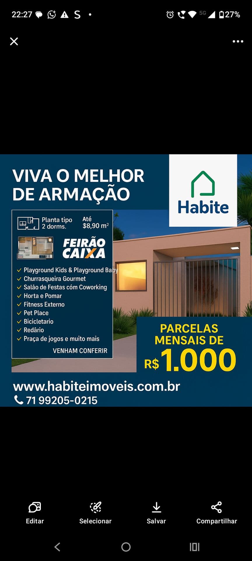 Armacao prime tenda Apartamento à venda no bairro Armação - Salvador/BA