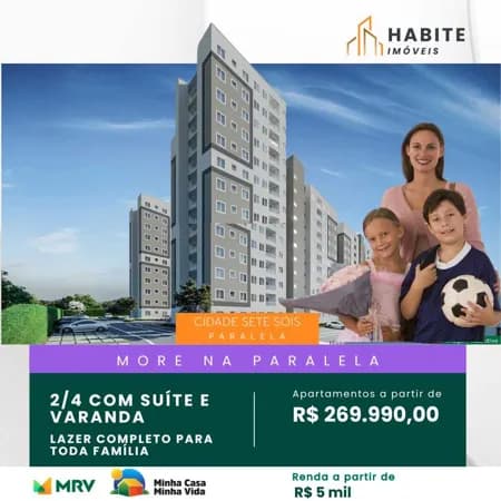 Spazio Imperatriz Sete sois MRV paralela Apartamento à venda no bairro Alphaville II - Salvador/BA