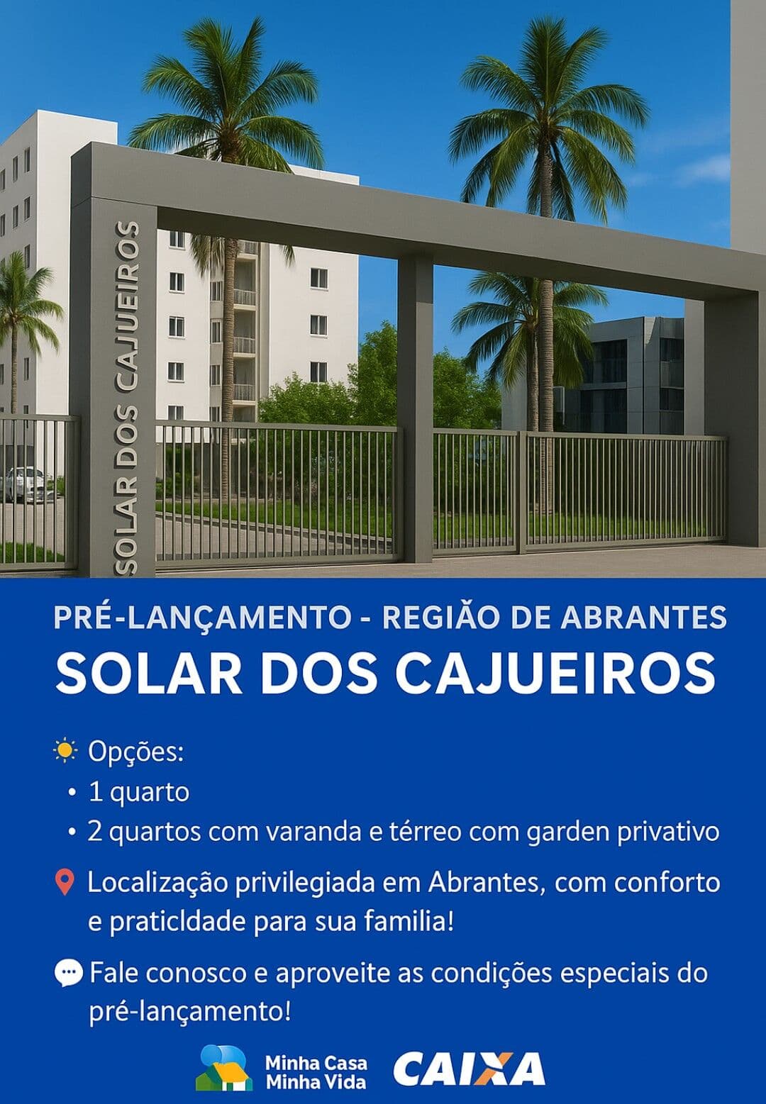 Solar dos cajueiros MRV Apartamento à venda estrada do coco- Camaçari/BA