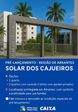 Solar dos cajueiros MRV Apartamento à venda estrada do coco- Camaçari/BA