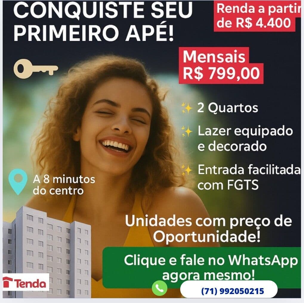 Lançamento Em VILA LAURA Tenda apartamento a venda em Salvador /BA