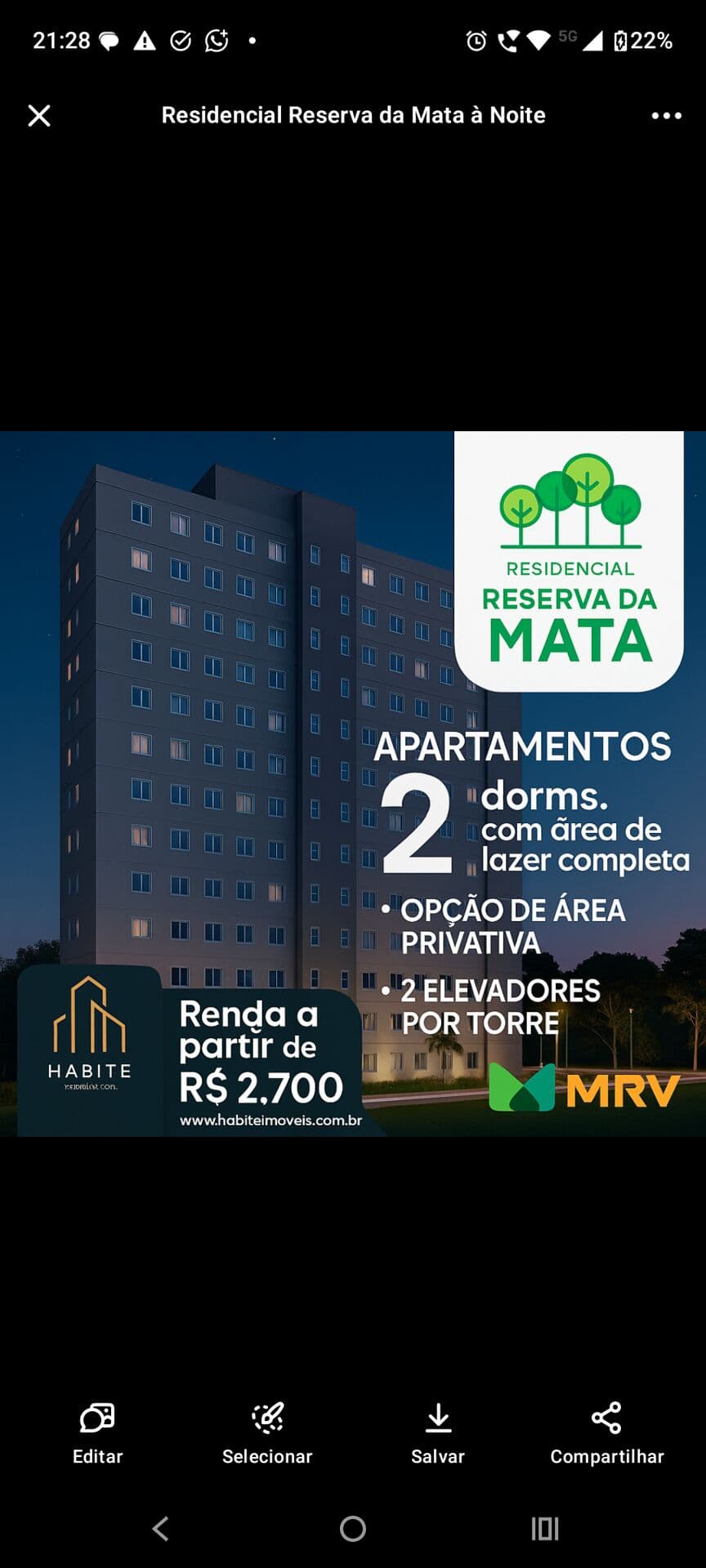 Lançamento em condomínio Reserva da Mata apartamento Mrv em sussuarana Jorge Neto Corretor - Salvador/BA