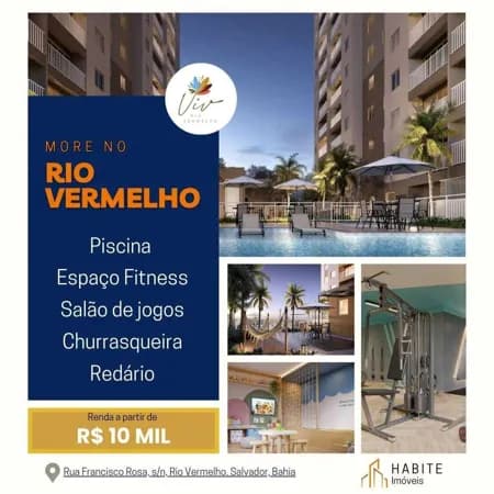 Viv Riovermelho Direcional Apartamento à venda no bairro Rio Vermelho - Salvador/BA