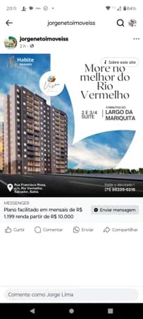 Viva Rio vermelho direcional Apartamento à venda no bairro Rio Vermelho - Salvador/BA