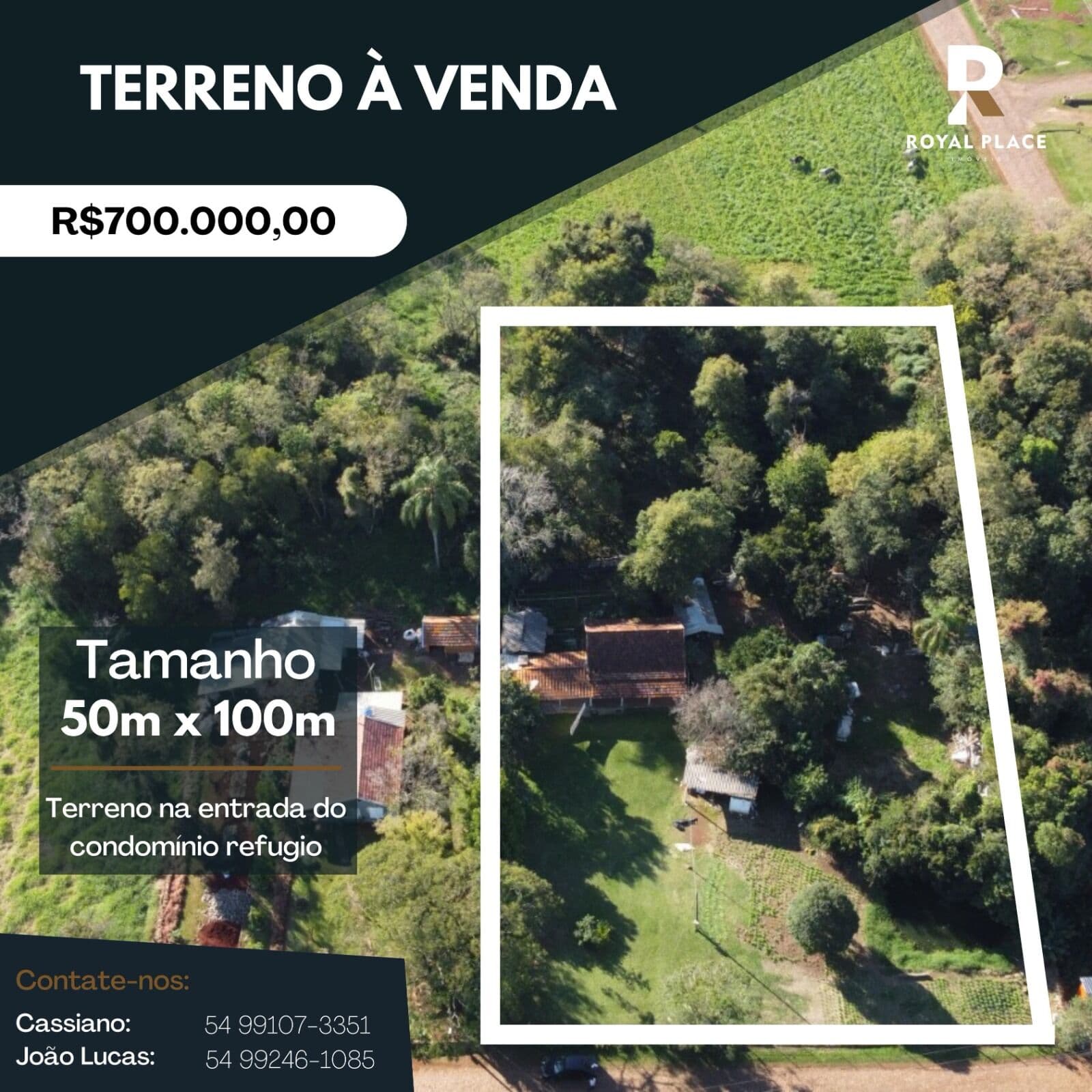 Terreno próximo ao clube náutico Refúgio