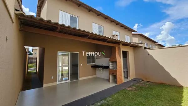 Sobrado Alto Padrão Condomínio Solar Terrara, 116 m², 3 quartos 1 suite, lazer completo, Sitio Santa Luzia, Aparecida de Goiânia-GO