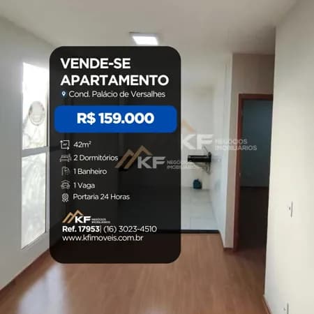 Apartamento à Venda - Condominio Palácio Versalhes-Bairro Reserva Real -Rieirão Preto-SP