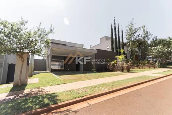 Residência Exclusiva em Alphaville: Casa Nova Térrea c/ 3 Suítes - Ribeirão Preto