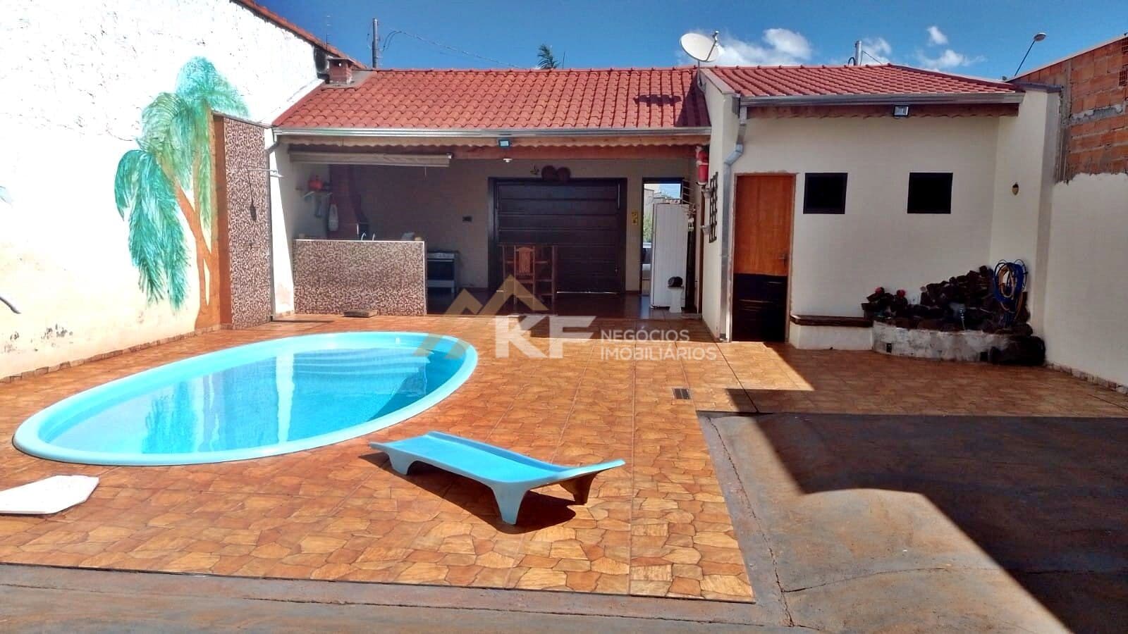 Casa- Área de lazer - Jd. Santa Clara - Serrana/SP.