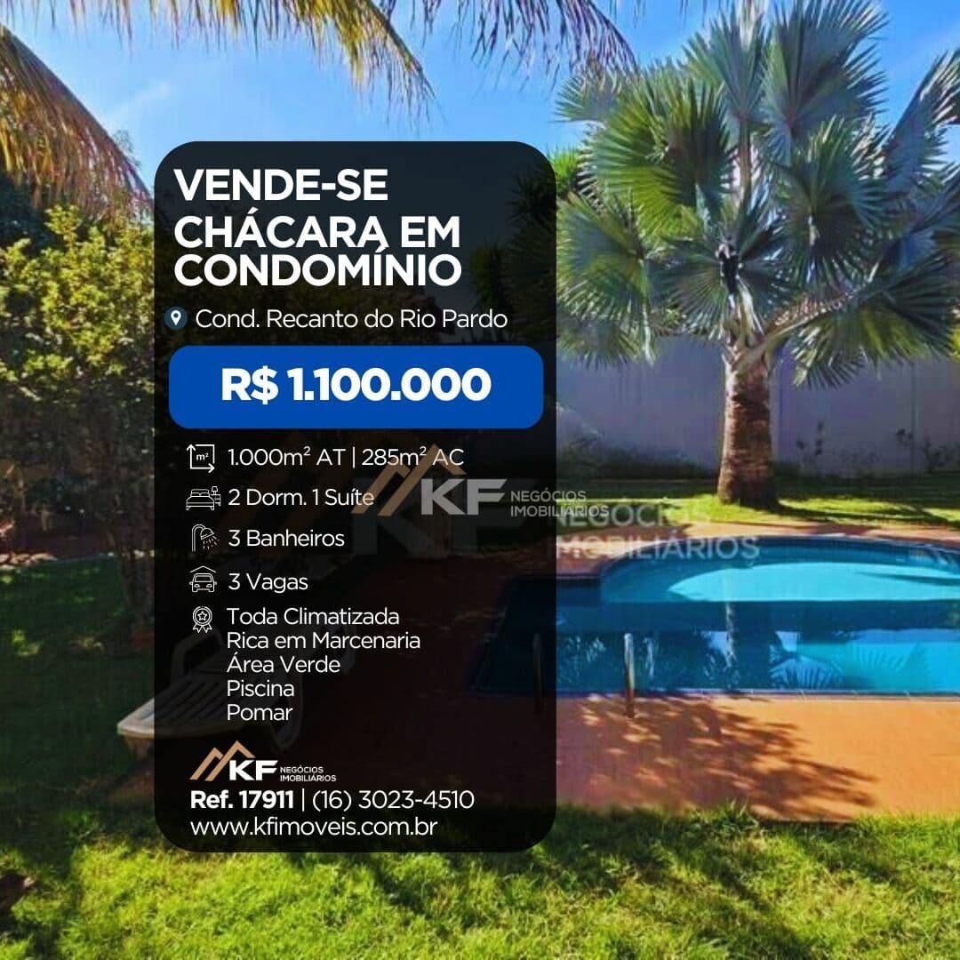 Casa à venda - 2 Quartos sendo 1 Suíte - Condomínio Recanto do Rio Pardo - Jardinópolis / SP