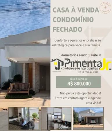 Casa em Birigüi - Residencial Veneza