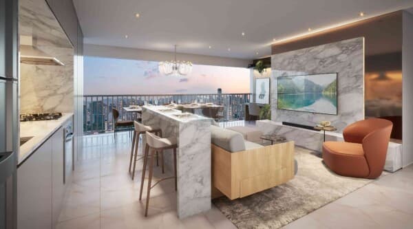 Apartamento de 2 suítes com 1 vagas - Perdizes