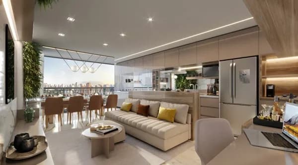 Apartamento de 3 dormitórios com suíte, lavabo e vaga - Barra Funda