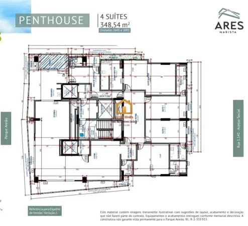 LANCA195 - Penthouse Ares Marista Setor Marista - Goiânia GO