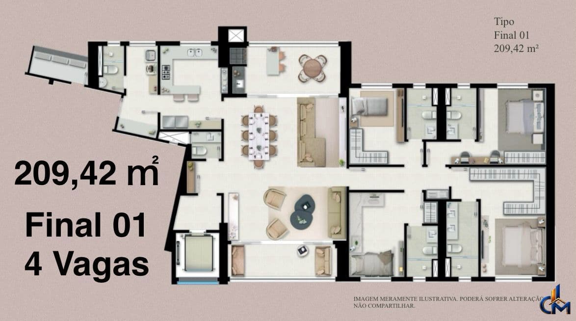 Apartamento em Cuiabá - Santa Rosa