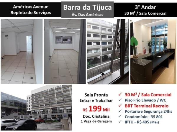 Sala Barra Américas Avenue 30M²