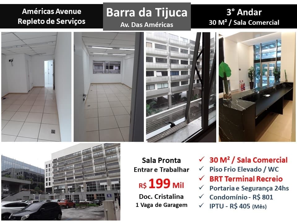 Sala Barra Américas Avenue 30M²
