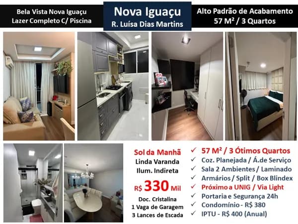 Apto Nova Iguaçu Bela Vista 57M²