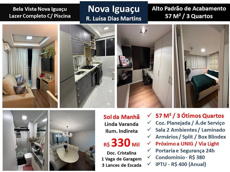 Apto Nova Iguaçu Bela Vista 57M²