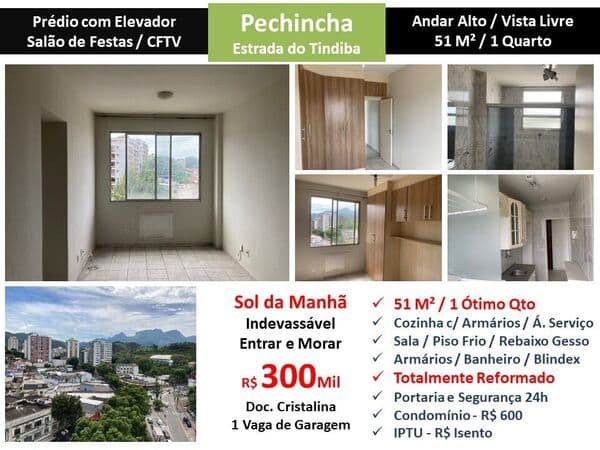 Apto JPA Taquara Tindiba 51M²